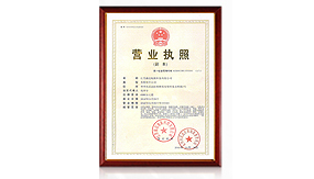 森迈企业执照证书